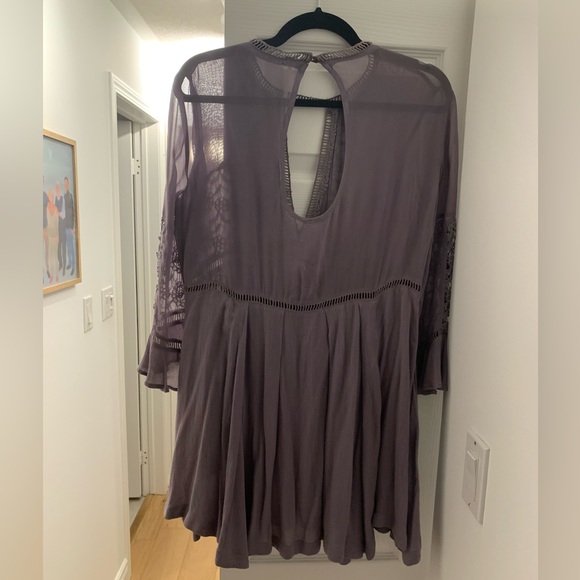 Flowy mini lilac summer dress from free people. Sits above the knees (i’m 5’5). - Picture 6 of 6